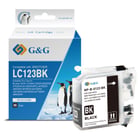 G&G Brother LC123XL/LC121XL Preto Cartucho de Tinta Compatível, 19.4 ml - Tinteiro Compatível LC123BK/LC121BK