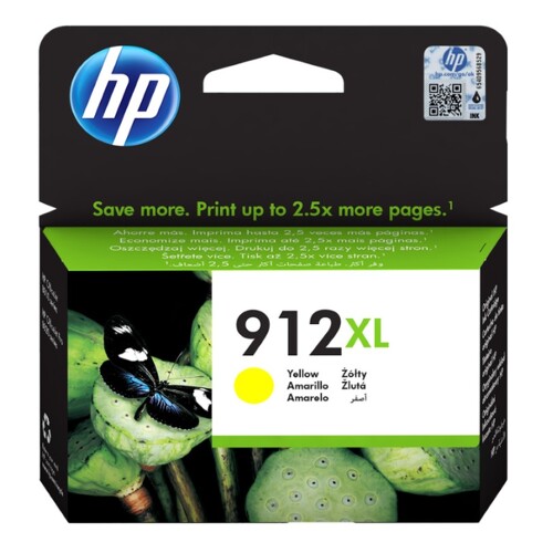 Cartucho de tinta original amarelo HP 912XL - 3YL83AE - HP 3YL83AE