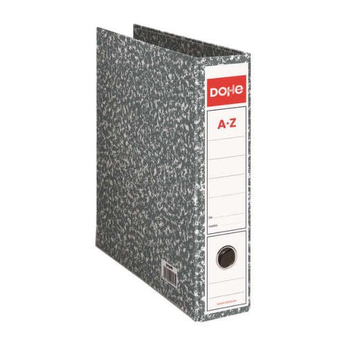 Dohe Archiclas Leverarch File Folio Format 287x350x75mm - Capa em cartão forrado - Lombada larga com ilhós - Protectores de cantos em metalo - Cor cinzento marmoreado - Dohe DO09101