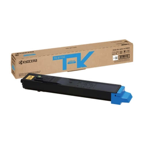 Cartucho de Toner Kyocera TK8115 Ciano Original - 1T02P3CNL0/TK8115C - Kyocera TK8115C