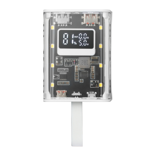 POWERBANK MARS GAMING MPK-10K, COMPACT 22.5W, 10K MAH QC3.0 & PD3.0, BATTERY MONITORING, WHITE - Mars Gaming MPK10KW