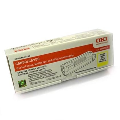 Toner Oki C5850/C5950/MC560 Amarelo - Oki 43865721