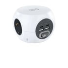 Base Nanocable com 3 plugues tipo F + 2x USB-A e 2x USB-C com switch - cabo de 1,40m - Nanocable 10.37.0001