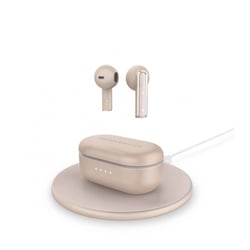 Auscultadores True Wireless Bluetooth da Energy Sistem - Base de carregamento sem fios incluída - 25 horas de música - Cor rosa dourado - Energy Sistem 276062