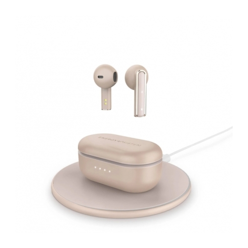 Auscultadores True Wireless Bluetooth da Energy Sistem - Base de carregamento sem fios incluída - 25 horas de música - Cor rosa dourado - Energy Sistem 276062