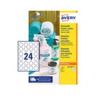 Etiquetas Redondas Removíveis 37mm Avery 25 Folhas 600un - Avery AVEL4851REV-25