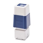Suporte de carimbos azul. 6 carimbos de 12 x 12 mm - Brother PR1212E6P