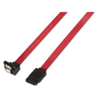Aisens Cable SATA III Data 6G Data Angular com Âncoras - 0,5 m para Disco Rígido SATA I - II - III SSD - Cor Vermelha - Aisens A130-0156