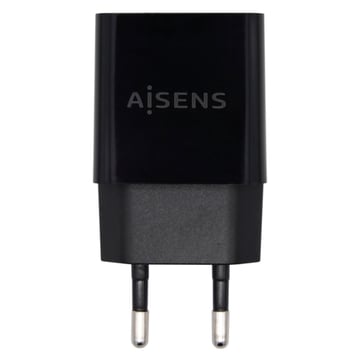 Carregador USB Aisens 10W Alta Eficiência - 5V/2A - Preto - Aisens 173941