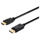 Cabo conversor Aisens Displayport para HDMI - DP/M-HDMI/M - 2,0 m - Preto - Aisens A125-0364