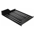 EQUIP FIXED SHELF FOR 19" CABINETS 2U 800MM DEPTH BLACK - Equip EZFS-19-2-80-B