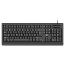 EWENT TECLADO COM LEITOR DE CARTÃO CIDADÃO USB BLACK - Ewent EW3287