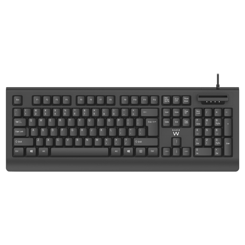 EWENT TECLADO COM LEITOR DE CARTÃO CIDADÃO USB BLACK - Ewent EW3287