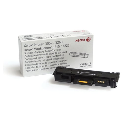 Xerox Phaser 3260 WorkCentre 3225 Cartucho de toner preto de capacidade standard (1500 páginas) - Xerox 106R02775