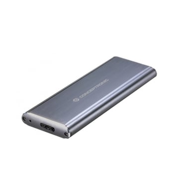 Conceptronic Caixa para unidade de disco rígido externa - SSD Sata - USB 3.0 - 5Gps - Cinzento metálico - Conceptronic DDE03G