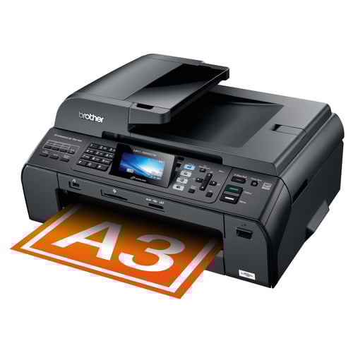 Brother MFC-5895CW, Jato de tinta, Impressão a cores, 1200 x 6000 DPI, Cópia a cores, Digitalização a cores, A3 - Brother MFC5895CW