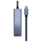 Aisens Converter USB3.1 GEN1 USB-C para Ethernet GIGABIT 10/100/1000 MBPS + HUB 3xUSB3.0 - 15cm - Cor cinza - Aisens A109-0396