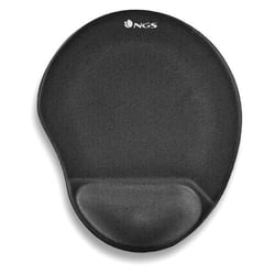 NGS Kilim Gel - Tapete ergonómico - Pré-almofadado com gel - Suporte de pulso - Medidas 25x21cm - Preto - NGS KILIMGEL