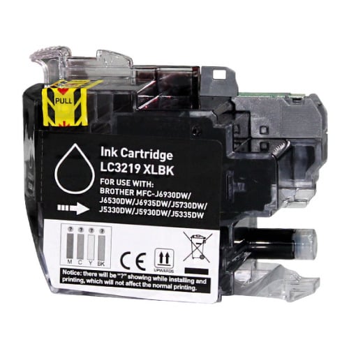 Brother LC3219XL Cartucho de Tinta Genérico Preto - Substitui LC3219XLBK - BI-LC3219XLBK