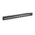 EQUIP PATCH PANEL 19" MODULAR 24P 1U FTP VAZIO PRETO - Equip 769324