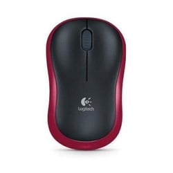 Logitech M185 Wireless 1000dpi Mouse - 3 botões - Ambidestro - Vermelho/Preto - Logitech 910-002237