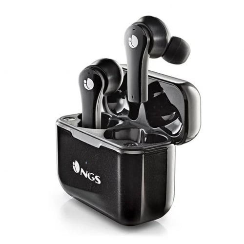Auscultadores intra-auriculares NGS Artica Bloom Preto Bluetooth 5.1 TWS - Mãos livres - Assistente de voz - Autonomia até 7h - Base de carregamento - NGS ARTICABLOOMBLACK