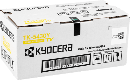 Cartucho de toner original amarelo Kyocera TK5430 - 1T0C0AANL1/TK5430Y - Kyocera TK5430Y