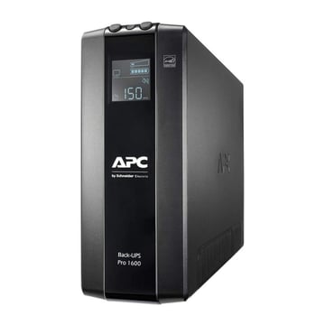 APC BACK UPS PRO BR 1600VA, 8 OUTLETS, AVR, LCD INTERFACE - APC BR1600MI