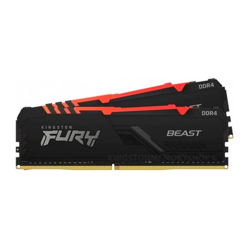 KINGSTON MEM 32GB 3200MT/s DDR4 CL16 DIMM (KIT 2) FURY BEAST RGB - Kingston KF432C16BBAK2/32