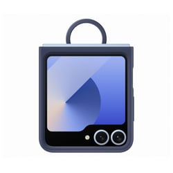 Capa de Silicone Samsung com Anel Galaxy Z Flip 6 Azul Escuro - Samsung EF-PF741TNEGWW