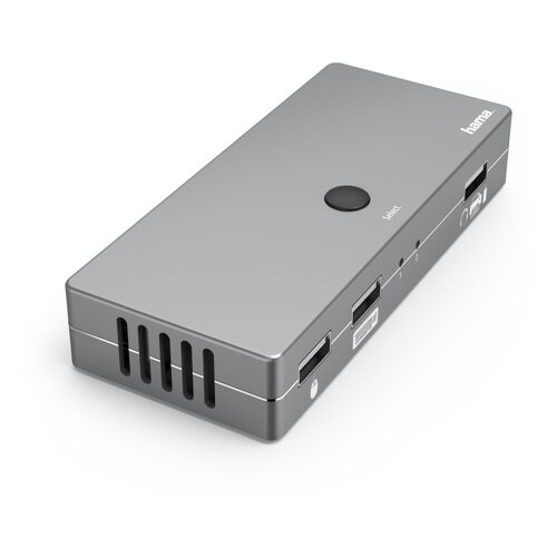 Hub HAMA KVM \"Connect2Switch\", cabos incluídos 4 Portas - 200135 - Hama 00200135
