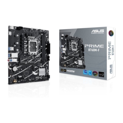 Asus PRIME B760M-F 2xDDR5 M.2, PCIe 4.0, Sata III, HDMI, MicroATX - Asus 90MB1IK0-M0EAY0