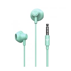 Energy Sistem Auriculares de Boton - Aislamiento Acustico - Microfono Integrado - Control de Reproduccion - Conector Jack 3.5 mm - Cable 120 cm. - Color Verde - Energy Sistem 298707