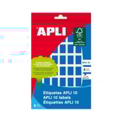 Etiquetas 012x018mm 8Fls Azul Apli 448un - APLI APLZ2751