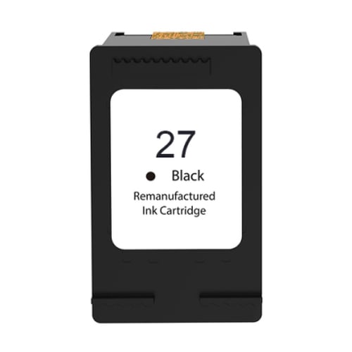Cartucho de tinta preto remanufaturado HP 27 - substitui C8727AE - HP HI-27