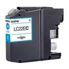 Tinteiro de tinta de mega capacidade cião - Brother LC22EC