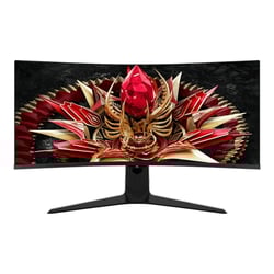 Monitor MiniLED Curvo TCL 34R83Q de 34" 21:9 - Ultra WQHD - 170 Hz - Resposta de 1 ms - Luz Ambiente - Vesa 100x100 - Branco - TCL 34R83Q