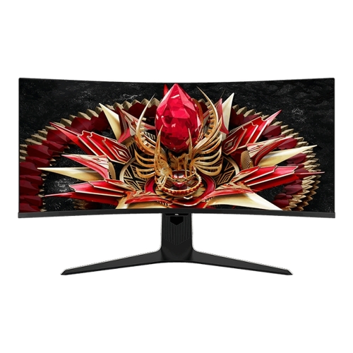 Monitor MiniLED Curvo TCL 34R83Q de 34" 21:9 - Ultra WQHD - 170 Hz - Resposta de 1 ms - Luz Ambiente - Vesa 100x100 - Branco - TCL 34R83Q