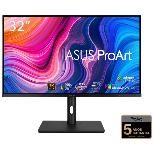 Monitor Asus ProArt PA329CV 32P 4K IPS, AE<2, 100% sRGB, Calman V., HDMI  USB-C, DP, HAS, HDR400 - Asus 90LM06P1-B01170