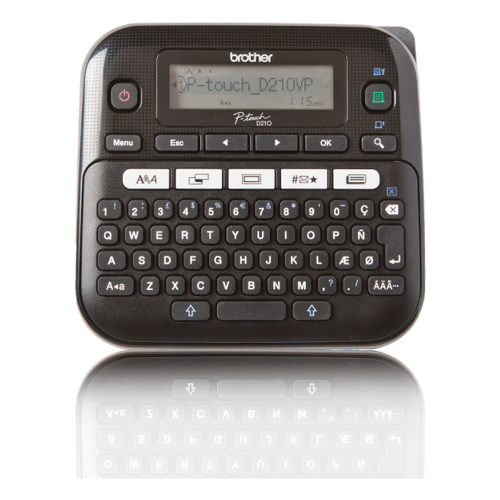 Brother PT-D210VP, QWERTY, Trasferência termal, 180 x 180 DPI, 20 mm/seg, AAA, Preto - Brother PTD210VP