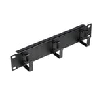 Equip Painel de gestão de cabos para rack de 10", 3 anéis, 1U, preto - Equip EZMR-10-B