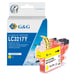 G&G Brother LC3217 Amarelo Cartucho de Tinta Compatível, 10 ml - Tinteiro Compatível LC3217Y