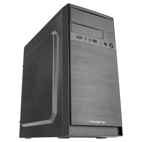 Caixa mini torre Tacens Anima AC4 Micro ATX, Mini-ITX - Tamanhos de disco rígido 2,5", 3,5" e 5,25" - USB-A 3.0, USB-A 2.0 e áudio - 1 ventoinha de 120 mm incluída - Tacens AC4