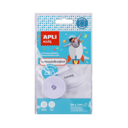 Fita Termoadesiva Têxteis 10mmx3m Apli Kids 1 Rolo para Passar a Ferro - APLI APL17795