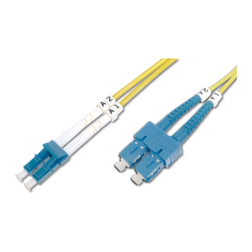 DIGITUS CHICOTE FIBRA DPX SINGLE MODE 09/125 LC/SC-APC OS2 - 2MT - DIGITUS DK-292SCA3LC-02