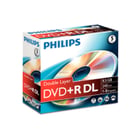 DVD+R 8.5GB 8x Dual Layer Philips Jewell Case 5un - Philips PHIDR8S8J05C