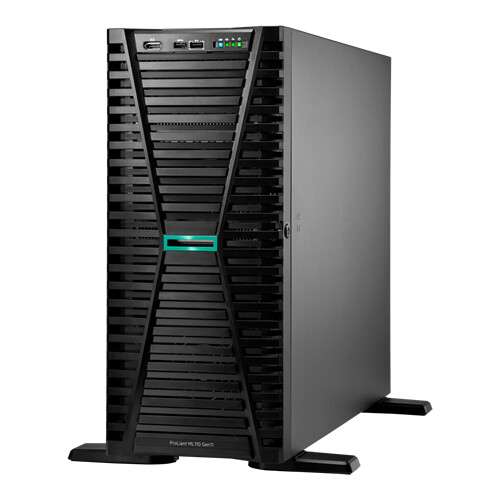 HPE PROLIANT ML110 GEN11 4510 12-C 1P 64GB 2x480GB MR408i-o SATA SSD 2x1000W SC - HP Enterprise P71659-425