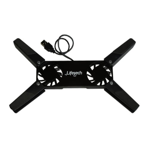 LIFETECH BASE P/ PORTATIL STAND USB FAN BLACK 10" / 15" - Lifetech LFNBS001