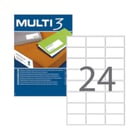 Etiquetas 064,6x033,8mm 100Fls A4 Multi3 2400un - Multi3 APL4701