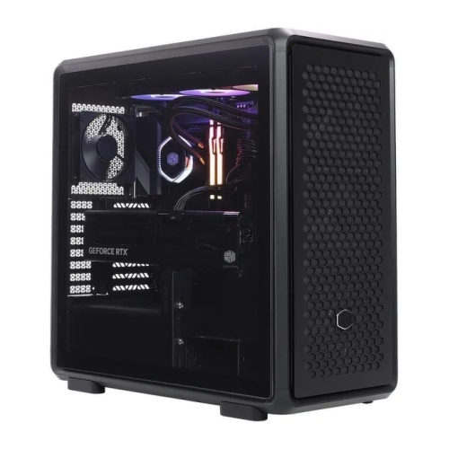 Caixa Cooler Master Masterframe 600 Semitower ATX/MicroATX/Mini-ITX - Janela lateral - 8 ranhuras de expansão - Painéis intermutáveis - Áudio - 2xUSB-A - 1xUSB-C - 544x531x261mm - Preto - Cor preta - Cooler Master MF600-KGNN-S00